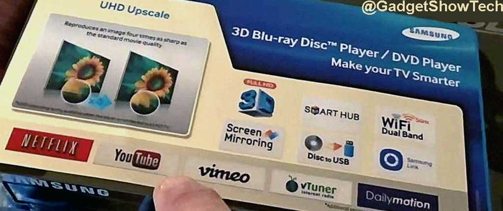 Samsung Smart 3D Blu-ray Player with 4K UHD Upscaling