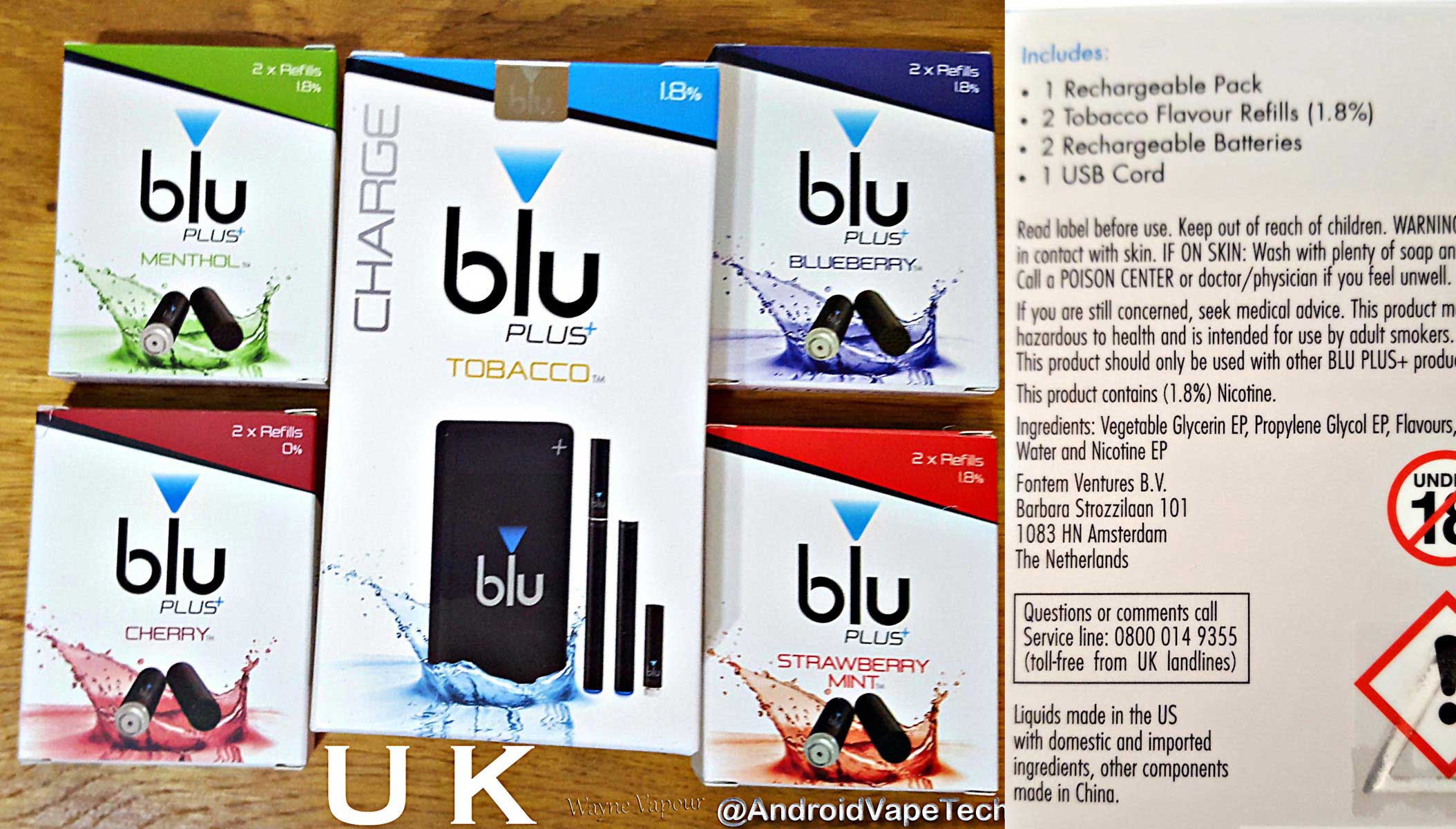 blu Pro Kit E-cigarette Tank eliquid