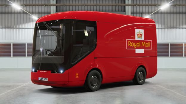Royal Mail unveils new electric post Van made by Arrival