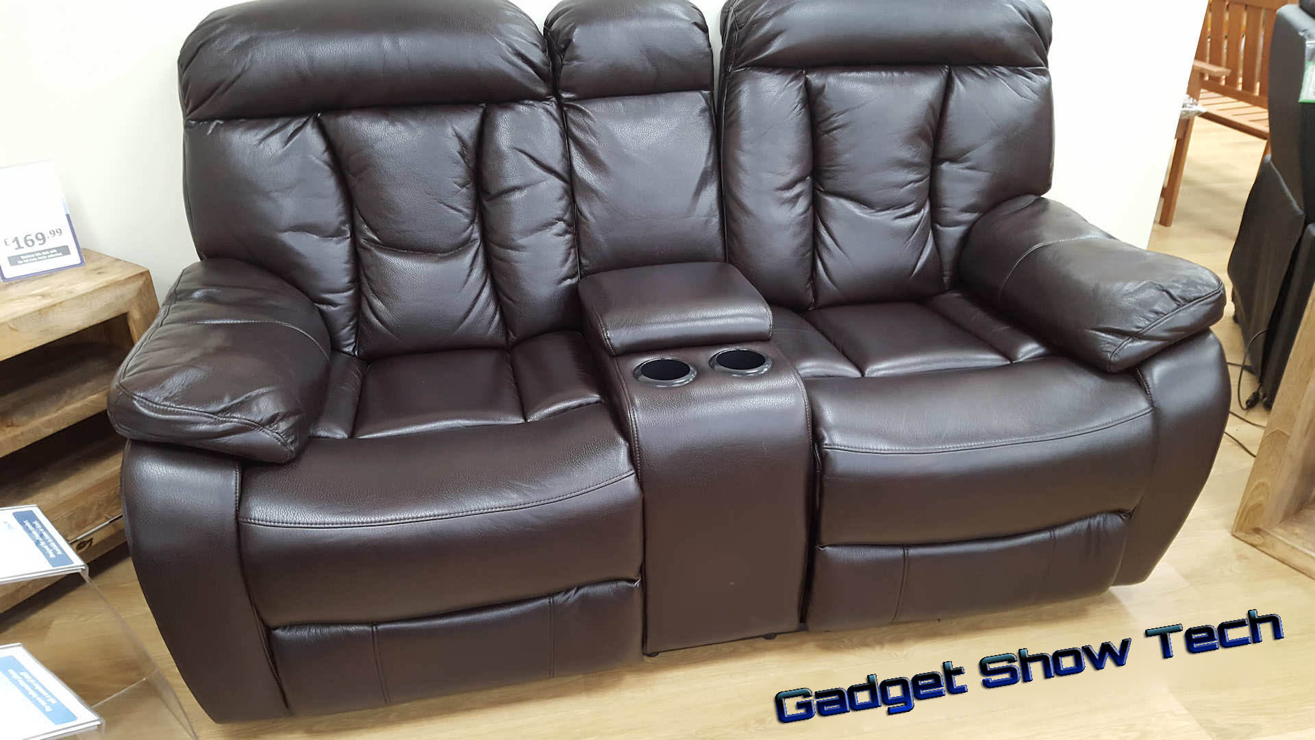 Two Seater Console Recliner sofa