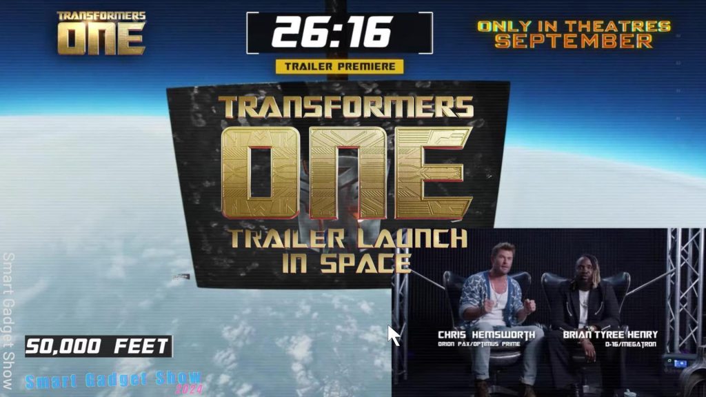 transformers one space trailer 2024